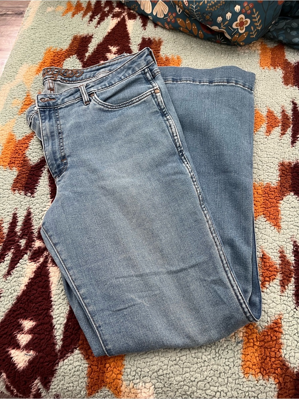 High Rise Wrangler Retro Trousers 33x36